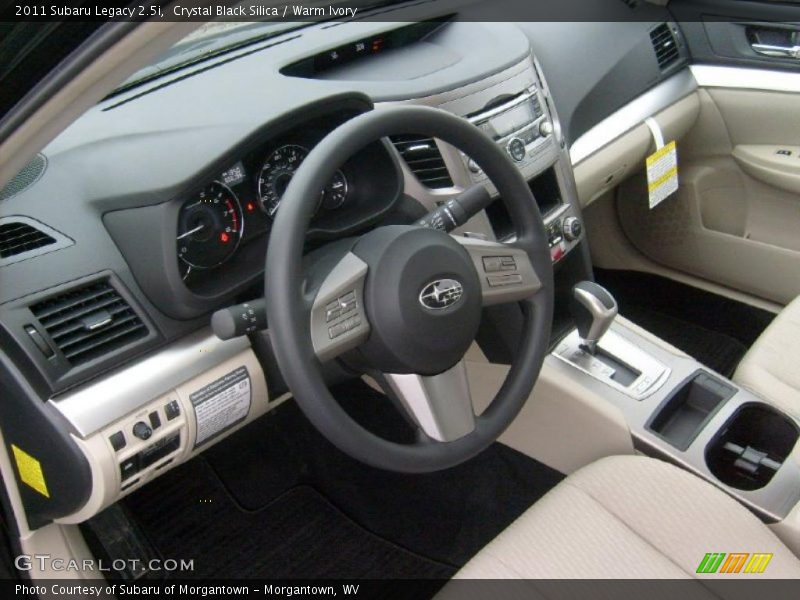 Warm Ivory Interior - 2011 Legacy 2.5i 