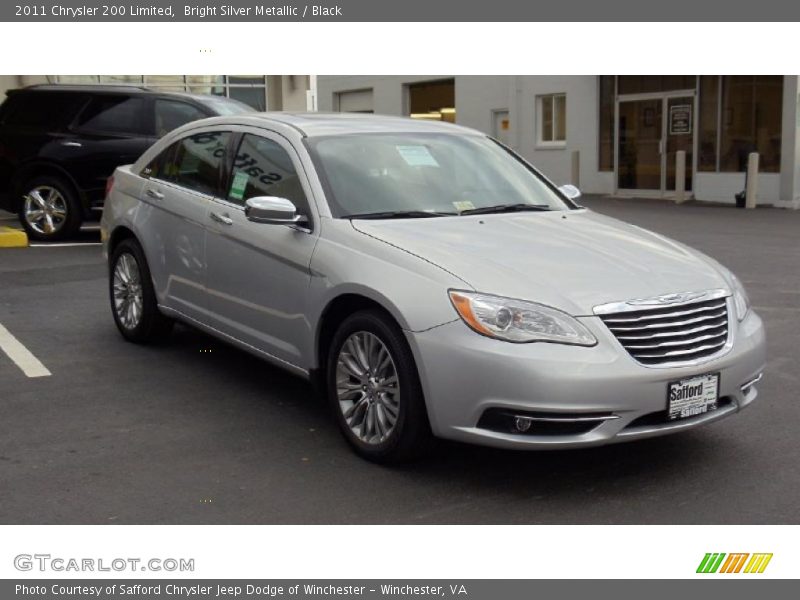 Bright Silver Metallic / Black 2011 Chrysler 200 Limited
