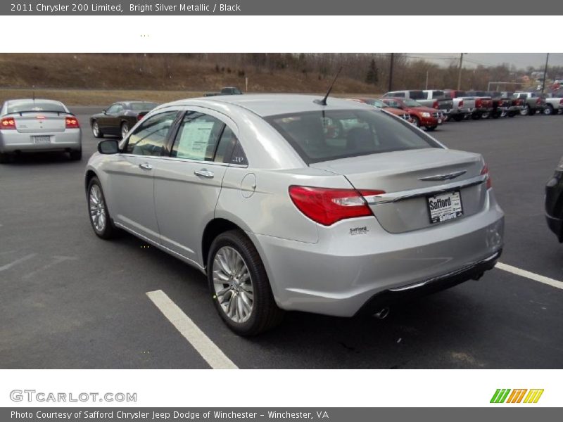 Bright Silver Metallic / Black 2011 Chrysler 200 Limited