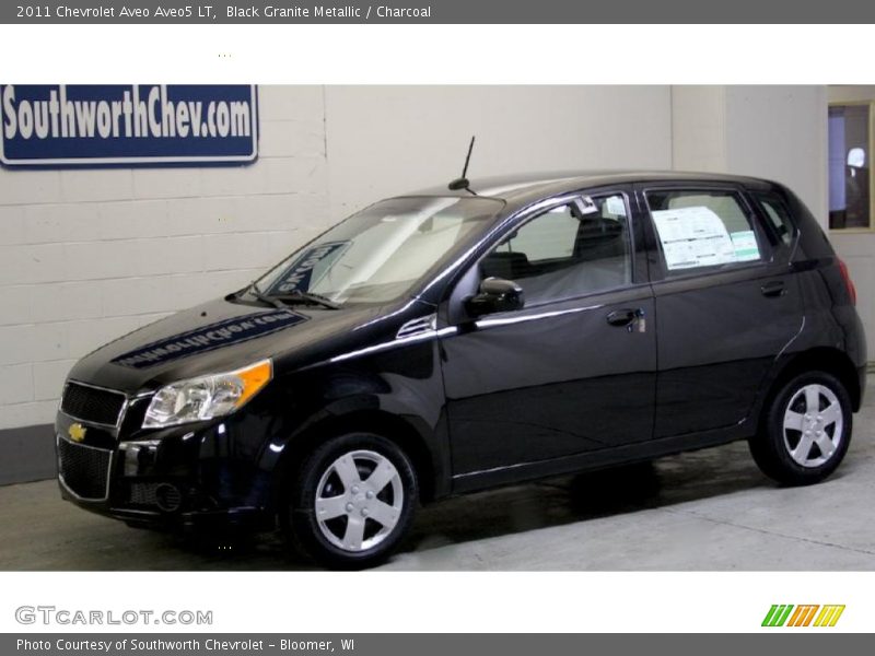 Black Granite Metallic / Charcoal 2011 Chevrolet Aveo Aveo5 LT