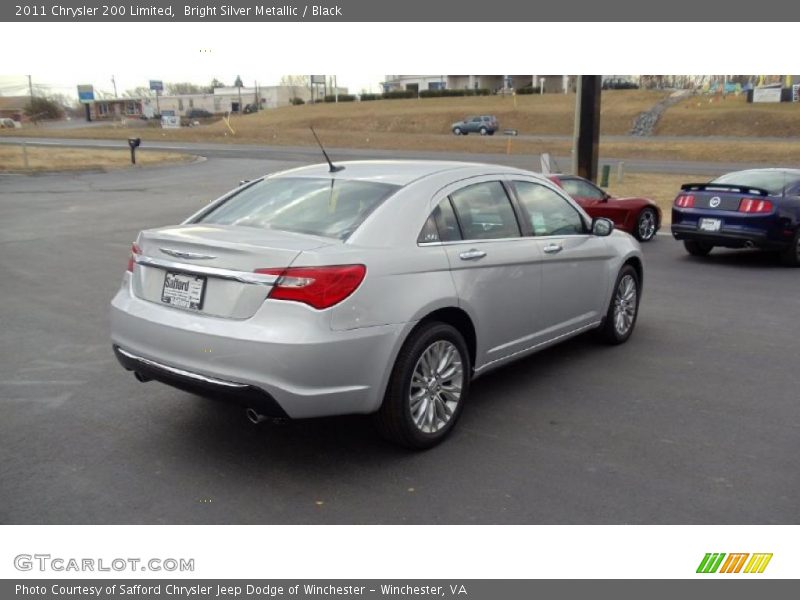 Bright Silver Metallic / Black 2011 Chrysler 200 Limited