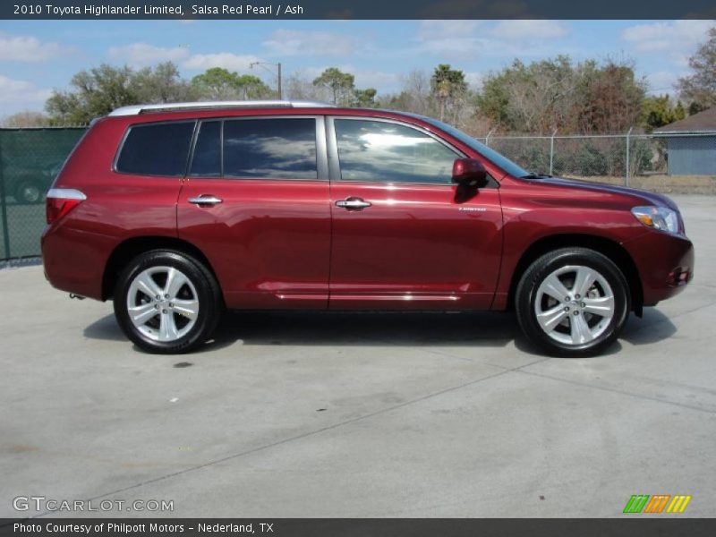 Salsa Red Pearl / Ash 2010 Toyota Highlander Limited