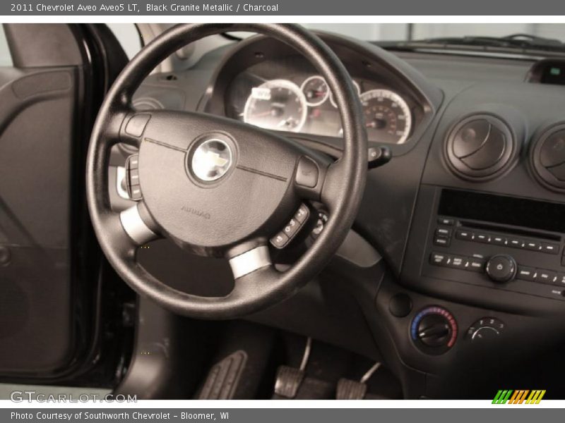 Black Granite Metallic / Charcoal 2011 Chevrolet Aveo Aveo5 LT