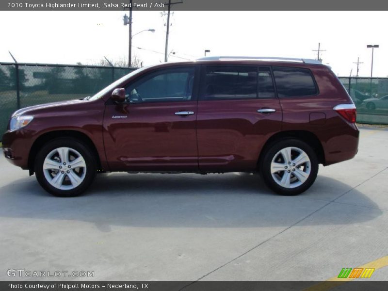 Salsa Red Pearl / Ash 2010 Toyota Highlander Limited