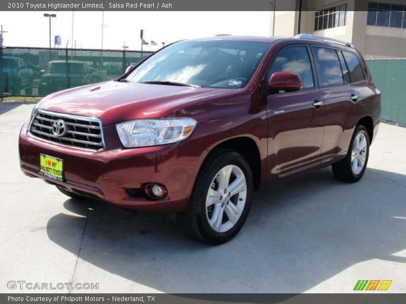 Salsa Red Pearl / Ash 2010 Toyota Highlander Limited