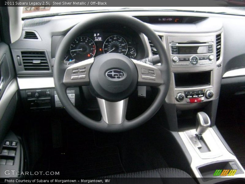 Steel Silver Metallic / Off-Black 2011 Subaru Legacy 2.5i