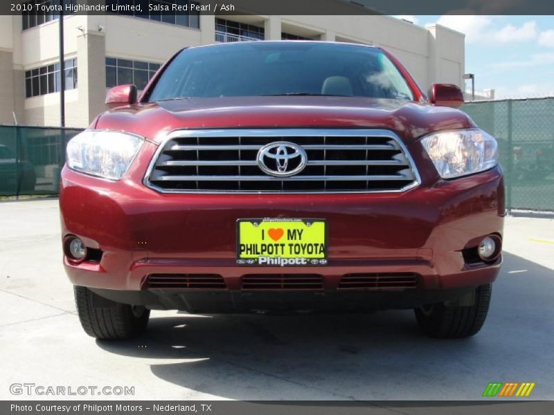 Salsa Red Pearl / Ash 2010 Toyota Highlander Limited