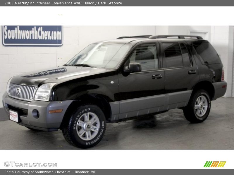 Black / Dark Graphite 2003 Mercury Mountaineer Convenience AWD