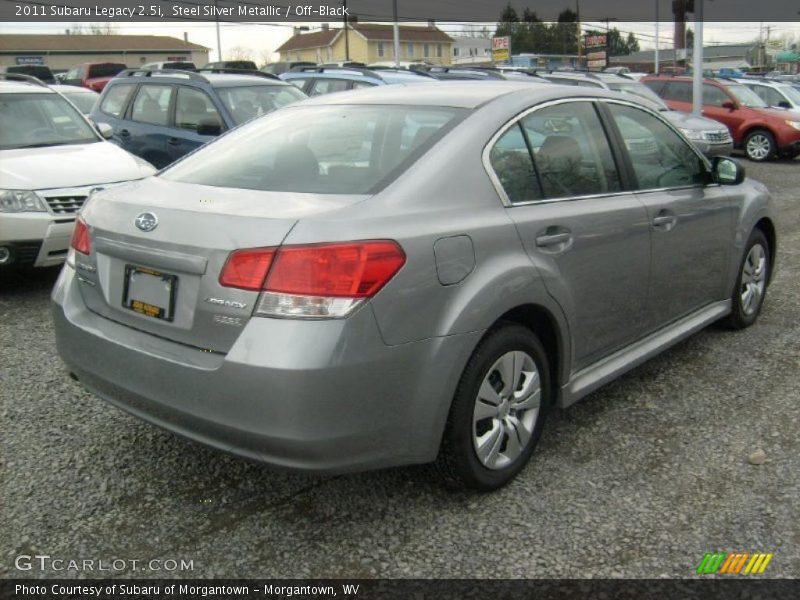 Steel Silver Metallic / Off-Black 2011 Subaru Legacy 2.5i