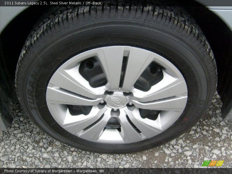 Steel Silver Metallic / Off-Black 2011 Subaru Legacy 2.5i