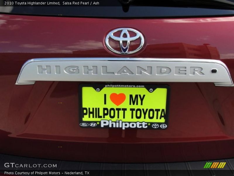 Salsa Red Pearl / Ash 2010 Toyota Highlander Limited
