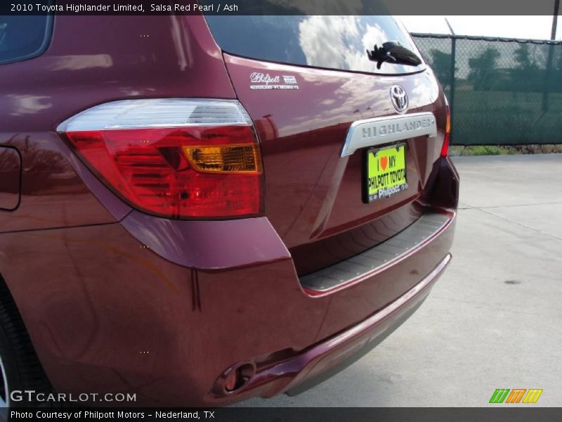 Salsa Red Pearl / Ash 2010 Toyota Highlander Limited