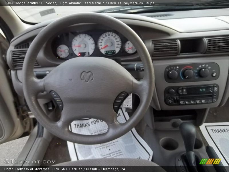 Light Almond Pearl Metallic / Dark Taupe/Medium Taupe 2004 Dodge Stratus SXT Sedan
