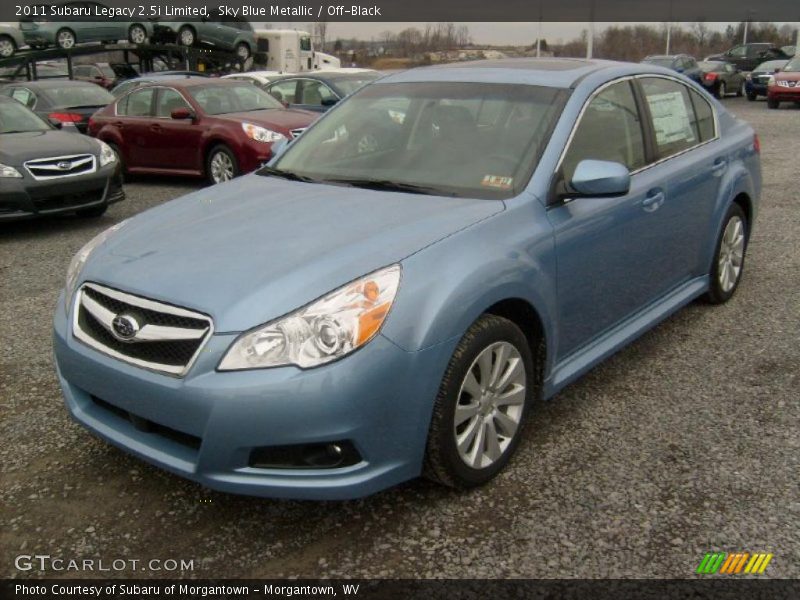 Sky Blue Metallic / Off-Black 2011 Subaru Legacy 2.5i Limited