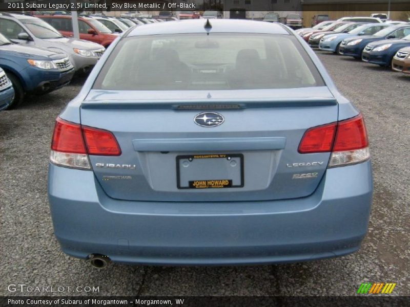 Sky Blue Metallic / Off-Black 2011 Subaru Legacy 2.5i Limited