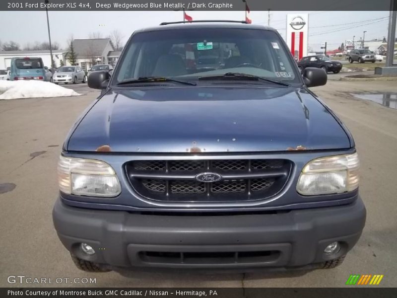 Deep Wedgewood Blue Metallic / Dark Graphite 2001 Ford Explorer XLS 4x4