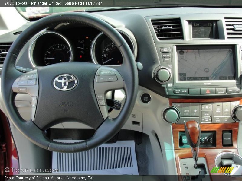 Dashboard of 2010 Highlander Limited