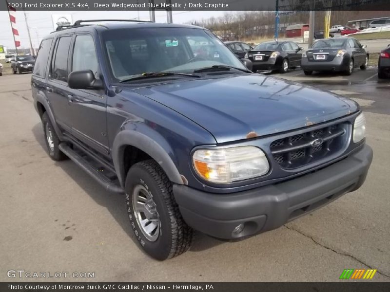 Deep Wedgewood Blue Metallic / Dark Graphite 2001 Ford Explorer XLS 4x4