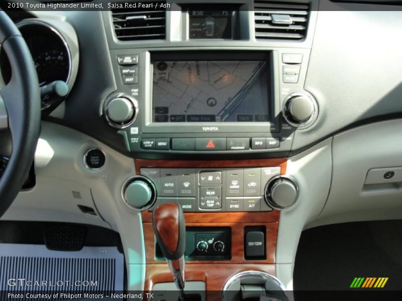 Controls of 2010 Highlander Limited