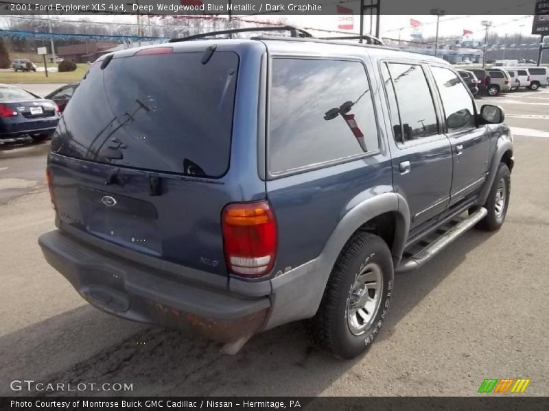 Deep Wedgewood Blue Metallic / Dark Graphite 2001 Ford Explorer XLS 4x4