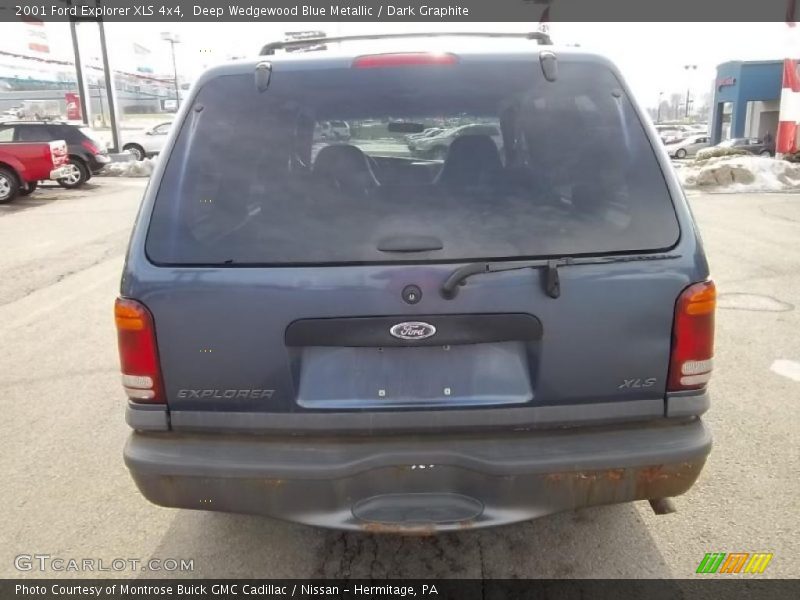 Deep Wedgewood Blue Metallic / Dark Graphite 2001 Ford Explorer XLS 4x4