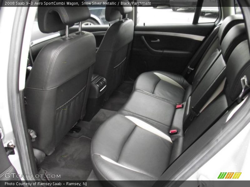 2008 9-3 Aero SportCombi Wagon Black/Parchment Interior