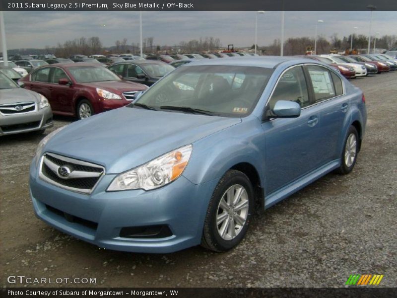 Sky Blue Metallic / Off-Black 2011 Subaru Legacy 2.5i Premium