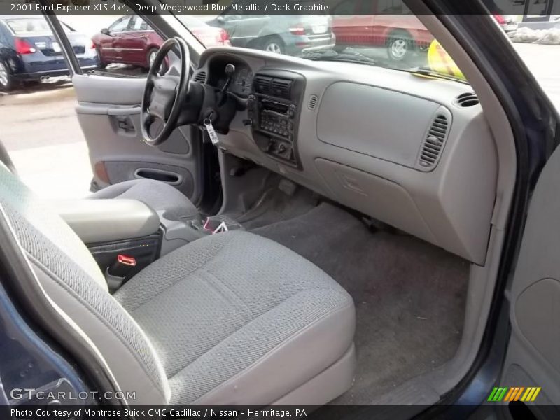 Deep Wedgewood Blue Metallic / Dark Graphite 2001 Ford Explorer XLS 4x4