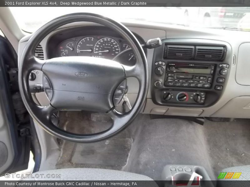 Deep Wedgewood Blue Metallic / Dark Graphite 2001 Ford Explorer XLS 4x4
