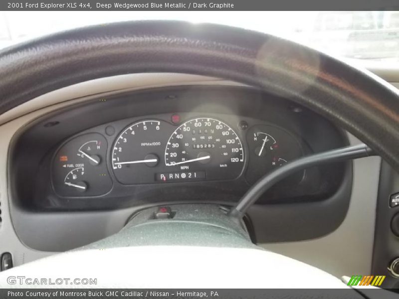 Deep Wedgewood Blue Metallic / Dark Graphite 2001 Ford Explorer XLS 4x4