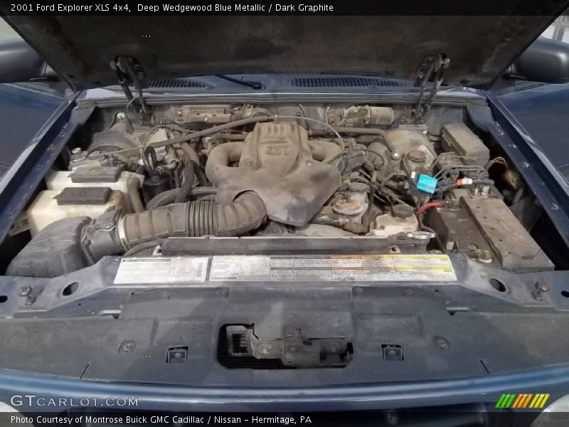 Deep Wedgewood Blue Metallic / Dark Graphite 2001 Ford Explorer XLS 4x4