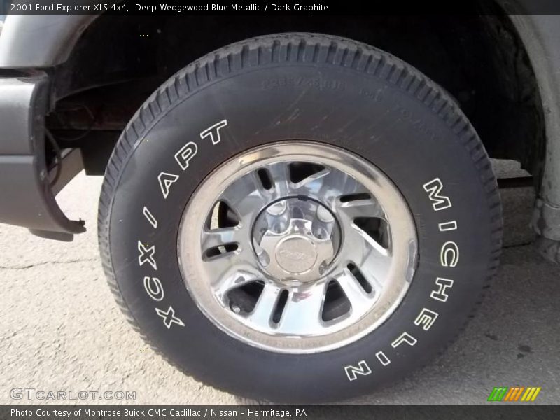 Deep Wedgewood Blue Metallic / Dark Graphite 2001 Ford Explorer XLS 4x4