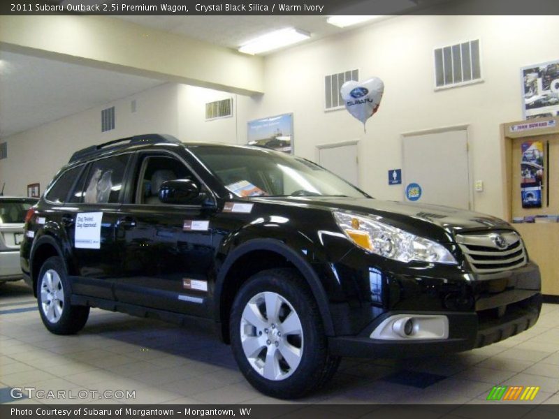 Crystal Black Silica / Warm Ivory 2011 Subaru Outback 2.5i Premium Wagon