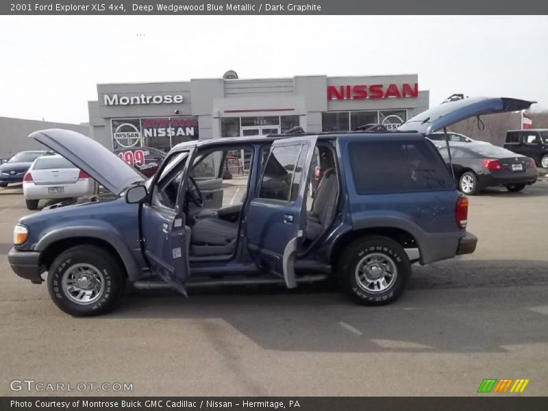 Deep Wedgewood Blue Metallic / Dark Graphite 2001 Ford Explorer XLS 4x4
