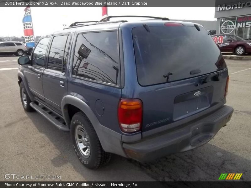 Deep Wedgewood Blue Metallic / Dark Graphite 2001 Ford Explorer XLS 4x4