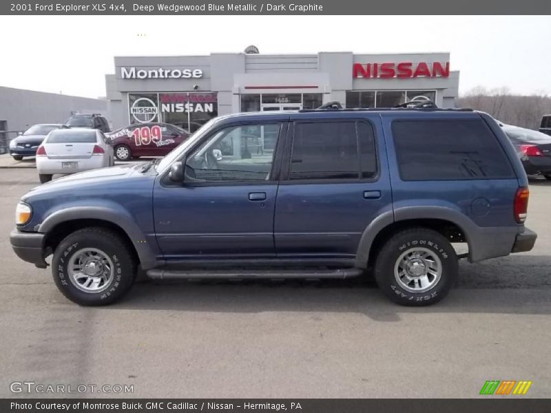 Deep Wedgewood Blue Metallic / Dark Graphite 2001 Ford Explorer XLS 4x4