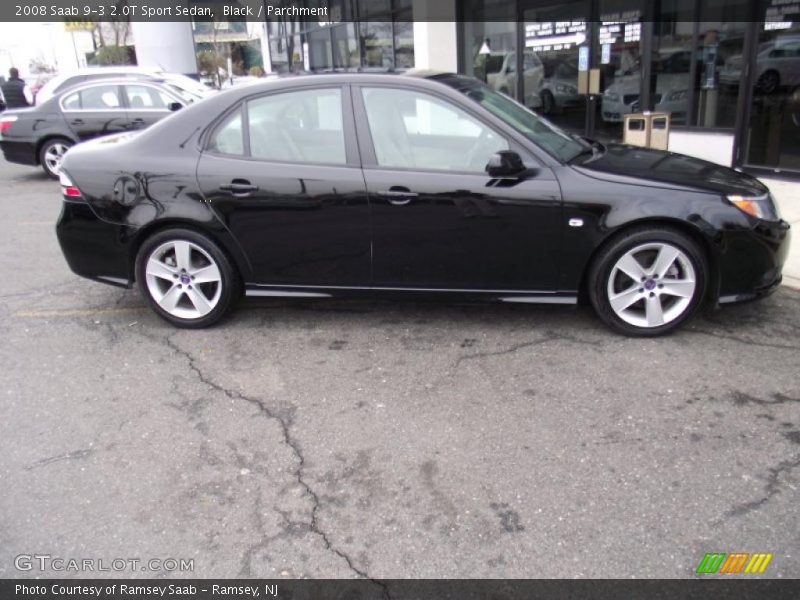 Black / Parchment 2008 Saab 9-3 2.0T Sport Sedan