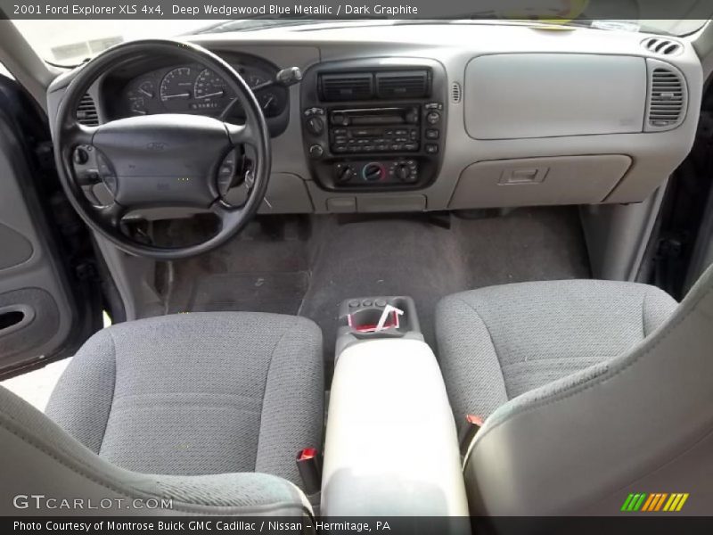 Deep Wedgewood Blue Metallic / Dark Graphite 2001 Ford Explorer XLS 4x4