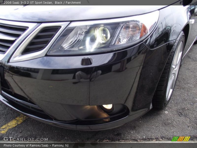 Black / Parchment 2008 Saab 9-3 2.0T Sport Sedan