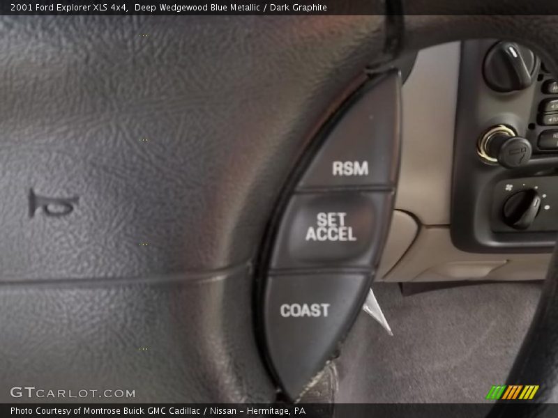 Deep Wedgewood Blue Metallic / Dark Graphite 2001 Ford Explorer XLS 4x4
