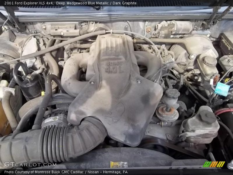 Deep Wedgewood Blue Metallic / Dark Graphite 2001 Ford Explorer XLS 4x4