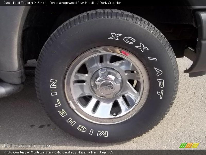 Deep Wedgewood Blue Metallic / Dark Graphite 2001 Ford Explorer XLS 4x4