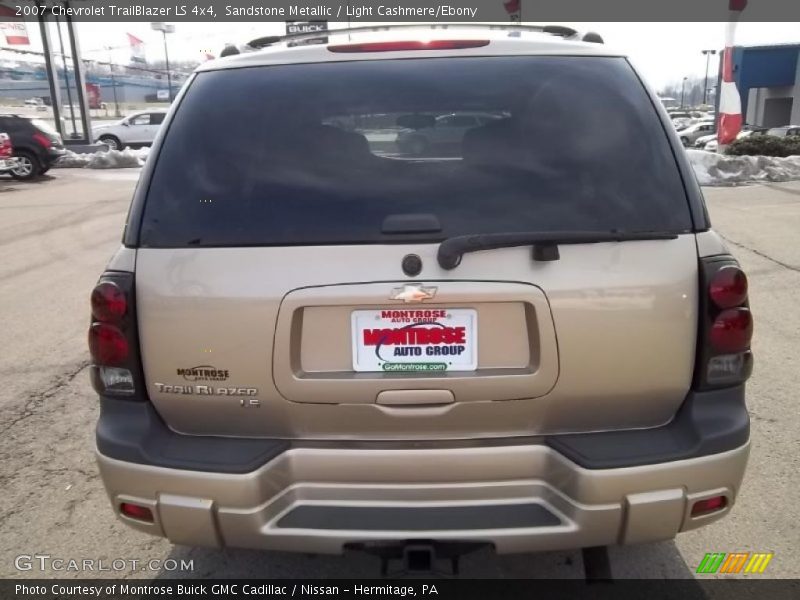 Sandstone Metallic / Light Cashmere/Ebony 2007 Chevrolet TrailBlazer LS 4x4