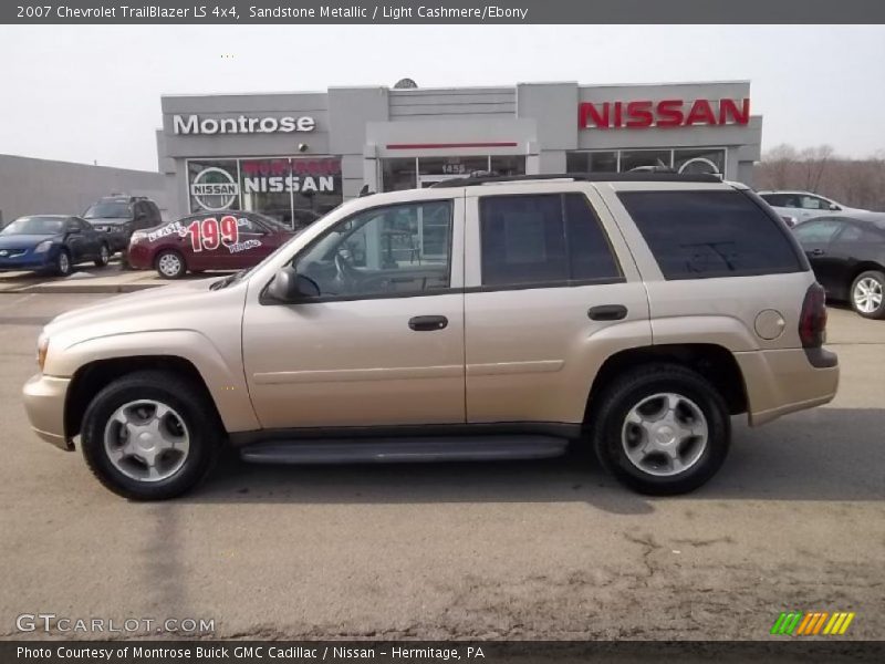 Sandstone Metallic / Light Cashmere/Ebony 2007 Chevrolet TrailBlazer LS 4x4