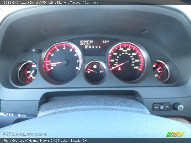 White Diamond Tintcoat / Cashmere 2011 GMC Acadia Denali AWD