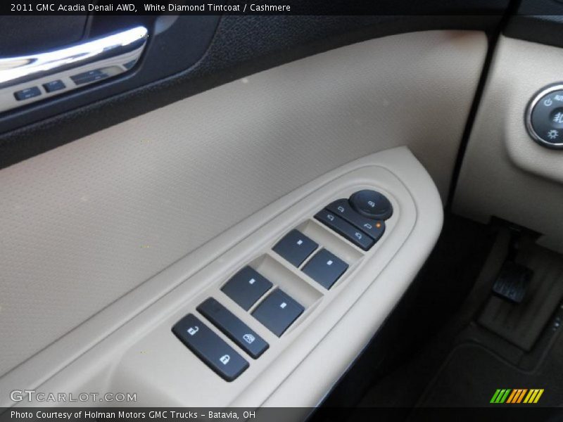 White Diamond Tintcoat / Cashmere 2011 GMC Acadia Denali AWD