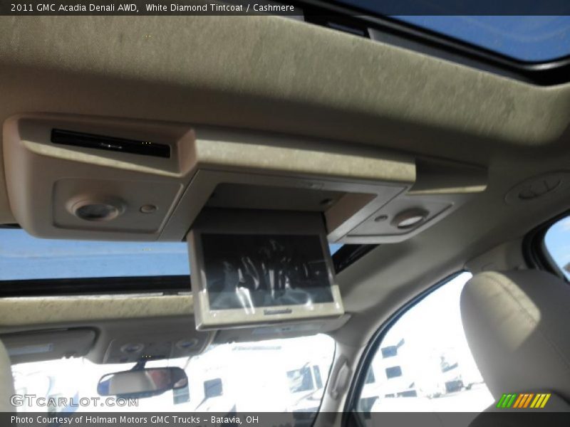 White Diamond Tintcoat / Cashmere 2011 GMC Acadia Denali AWD