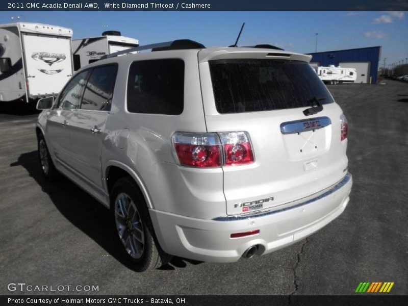 White Diamond Tintcoat / Cashmere 2011 GMC Acadia Denali AWD