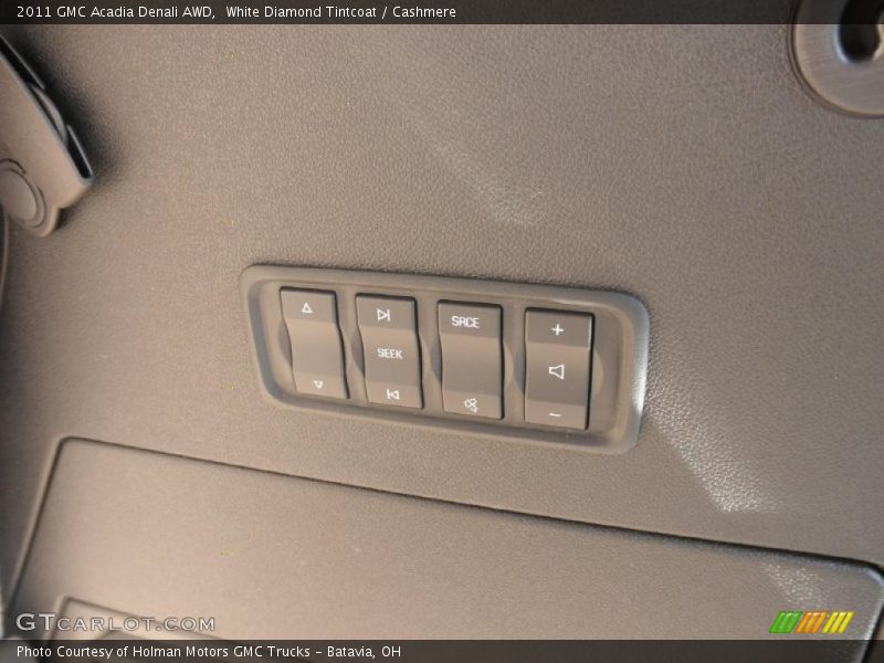 White Diamond Tintcoat / Cashmere 2011 GMC Acadia Denali AWD