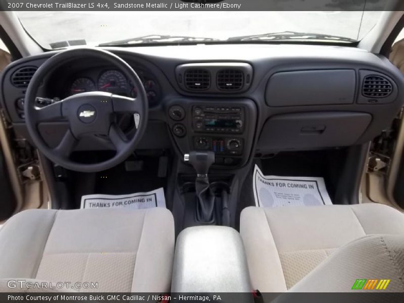 Sandstone Metallic / Light Cashmere/Ebony 2007 Chevrolet TrailBlazer LS 4x4